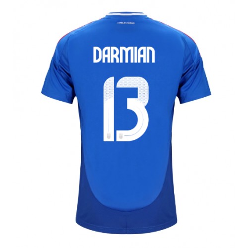 Pánský Fotbalový dres Itálie Matteo Darmian #13 ME 2024 Domácí Krátký Rukáv